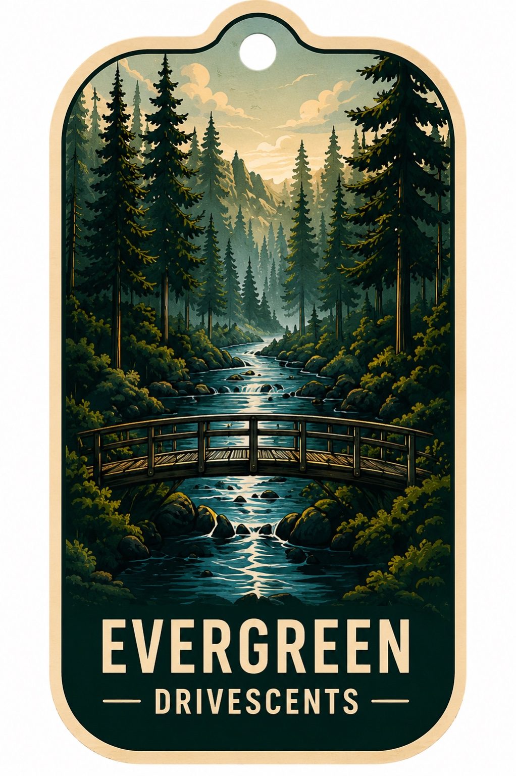 Evergreen | Car Air Freshener — Fresh Linen