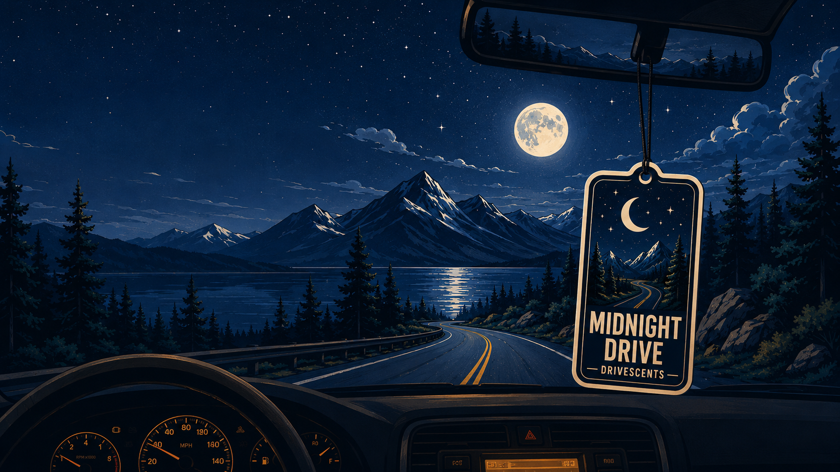 Midnight Drive | Car Air Freshener — Dark Ice