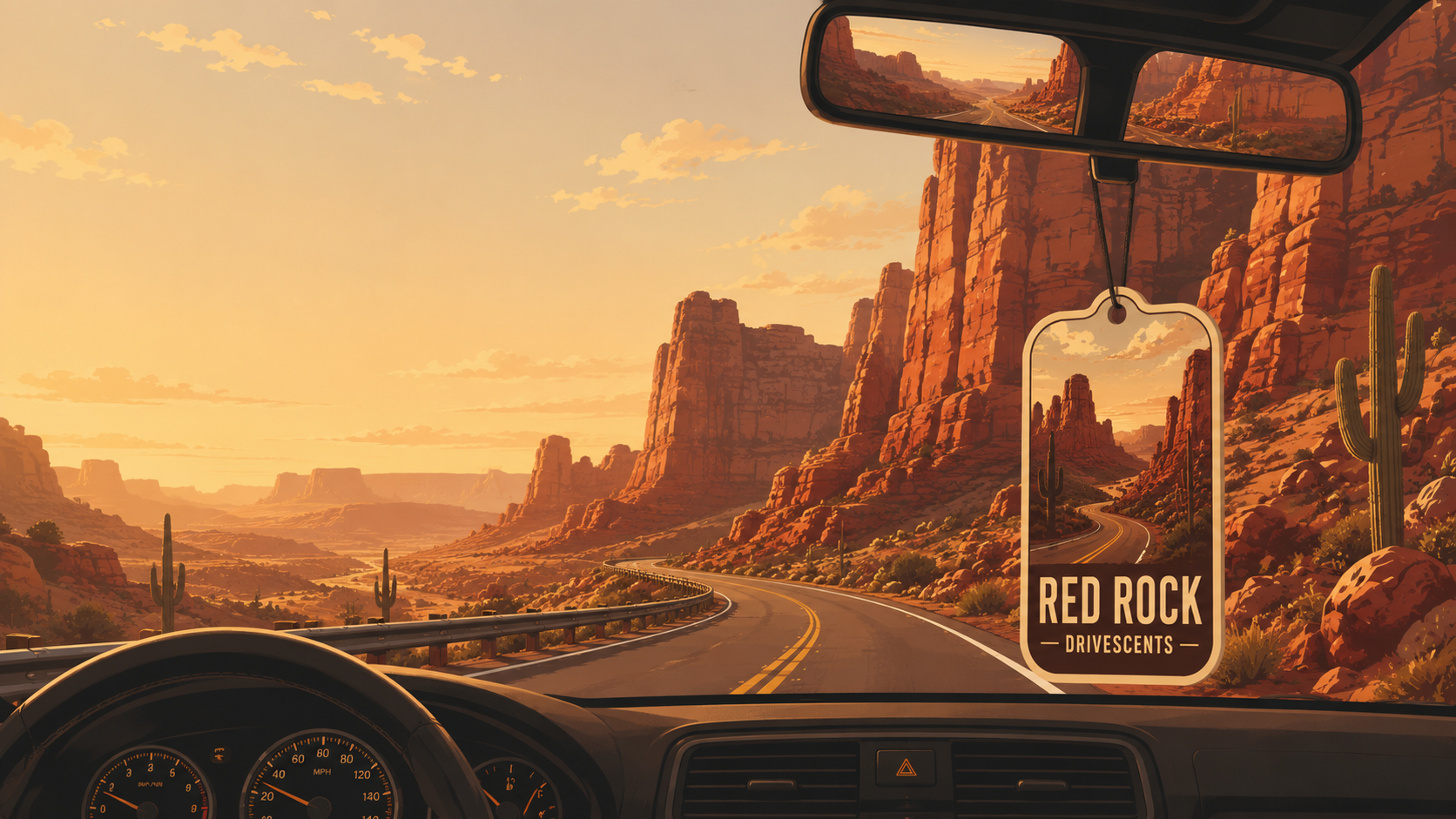 Red Rock | Car Air Freshener — Cherry