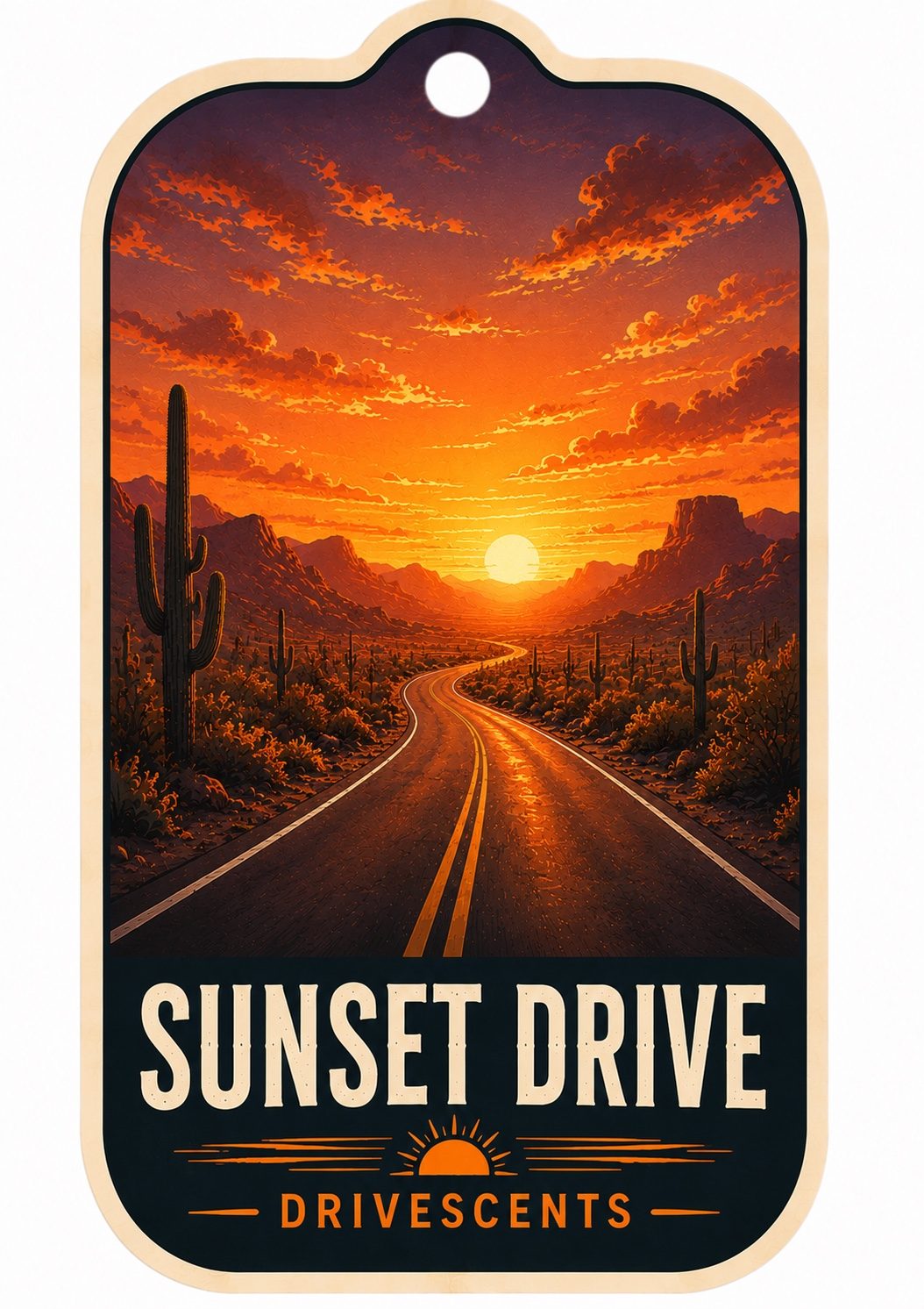 Sunset Drive | Car Air Freshener — Vanilla