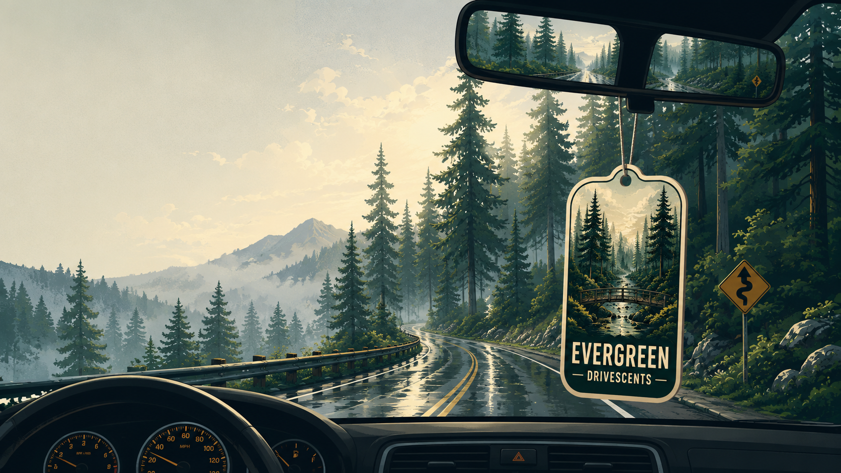Evergreen | Car Air Freshener — Fresh Linen
