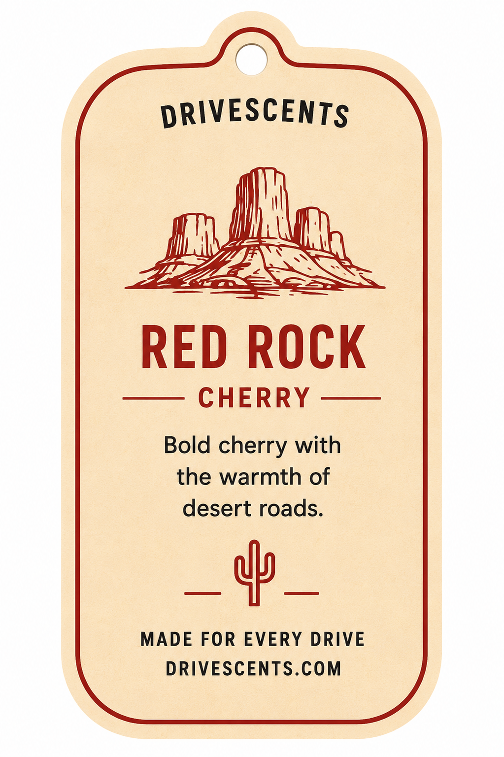 Red Rock | Car Air Freshener — Cherry